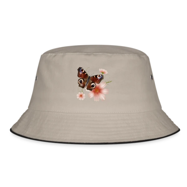 Papillon Paon-du-Jour Éclatant de Roses sur Bob