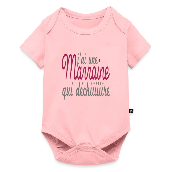 Marraine qui déchire sur Body à manches courtes Premium Bébé