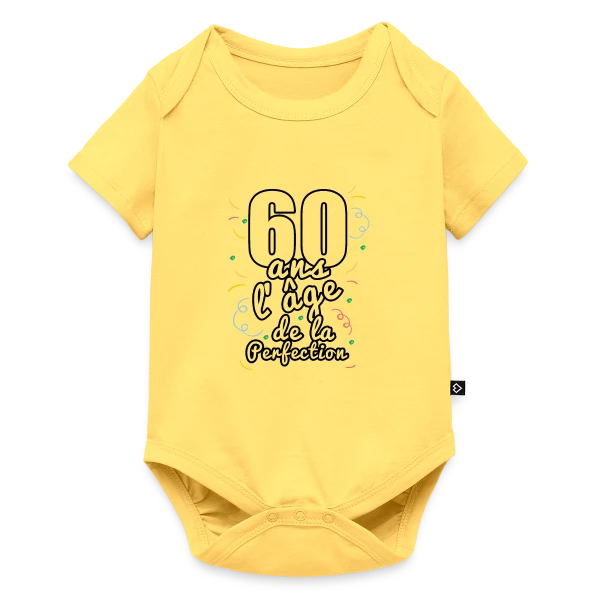 Soixantaine Joyeuse sur Body à manches courtes Premium Bébé