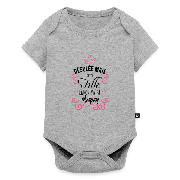 Fille Canon Stylée sur Body à manches courtes Premium Bébé