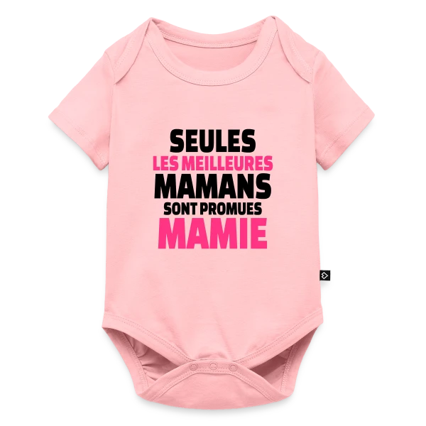 Maquette de Body à manches courtes Premium Bébé « Maman Promue Mamie » à personnaliser