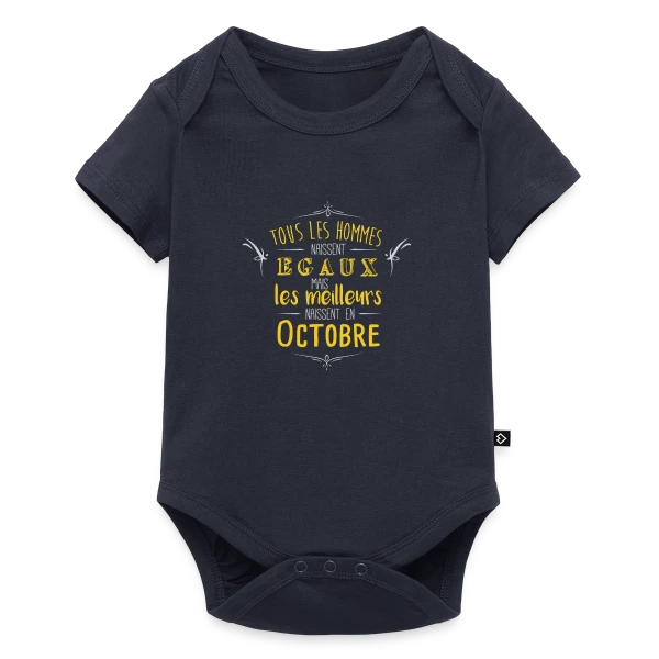 Né en Octobre : L'Élite des Hommes ! sur Body à manches courtes Premium Bébé