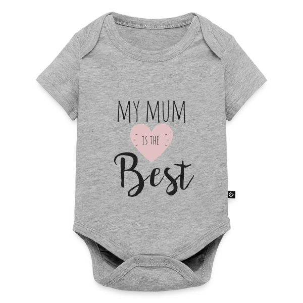 Maquette de Body à manches courtes Premium Bébé « Ma Maman est la Meilleure : T-shirt Adorable » à personnaliser