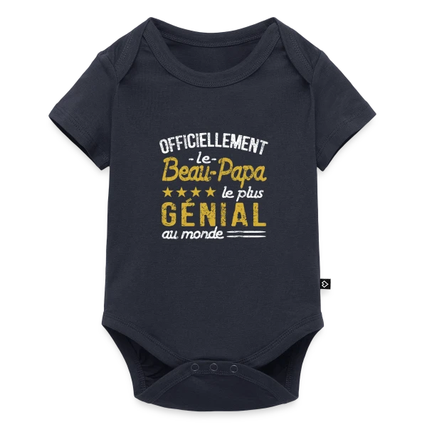 "Officiellement le Beau Papa le Plus Incroyable" - Idée Cadeau sur Body à manches courtes Premium Bébé
