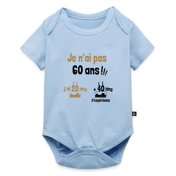 60 ans ? Non, 20 ans et 40 ans d'expérience ! sur Body à manches courtes Premium Bébé