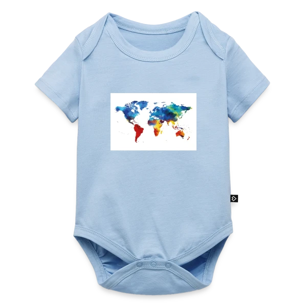 Maquette de Carte du Monde Aquarelle à personnaliser
