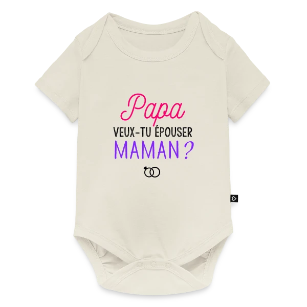 Veux-tu Épouser Maman, Papa ? sur Body à manches courtes Premium Bébé