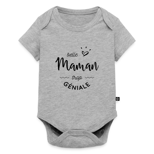Maquette de Body à manches courtes Premium Bébé « Ma Belle-Maman est Trop Géniale : Le T-shirt Parfait » à personnaliser
