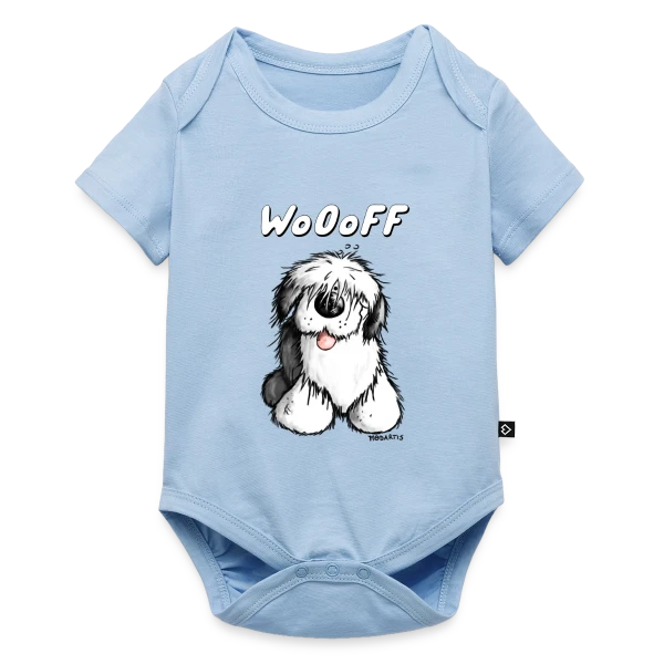 Woooff le Bobtail Rigolo sur Body à manches courtes Premium Bébé