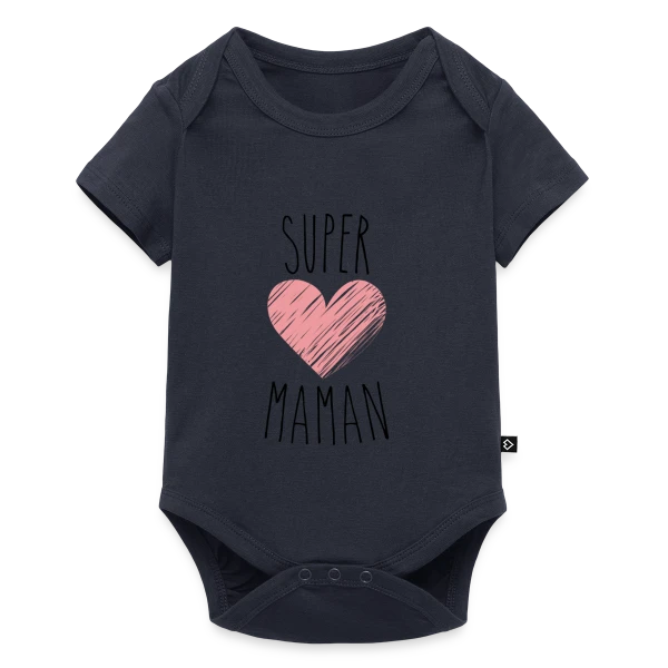 Super Maman : Le T-shirt Indispensable pour votre Héroïne sur Body à manches courtes Premium Bébé