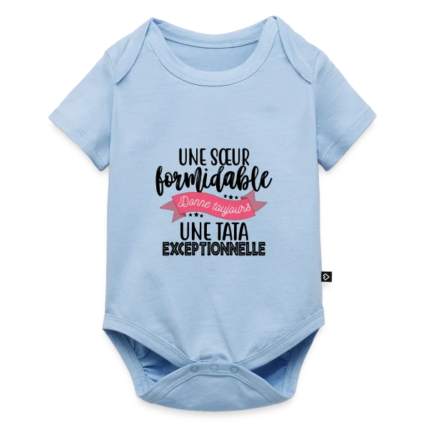 Sœur Formidable, Tata Exceptionnelle - Cadeau Famille sur Body à manches courtes Premium Bébé
