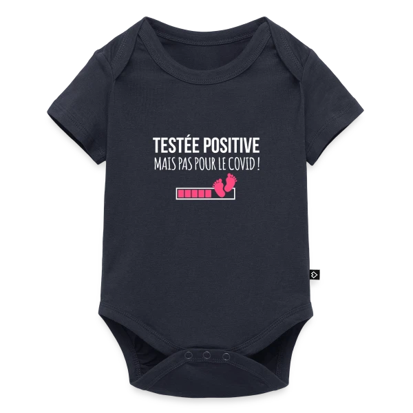 Maquette de Testée Positive (Grossesse) - Humour Annonce Bébé à personnaliser