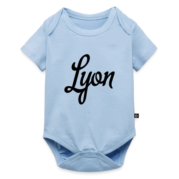 Lyon Calligraphie Élégante sur Body à manches courtes Premium Bébé