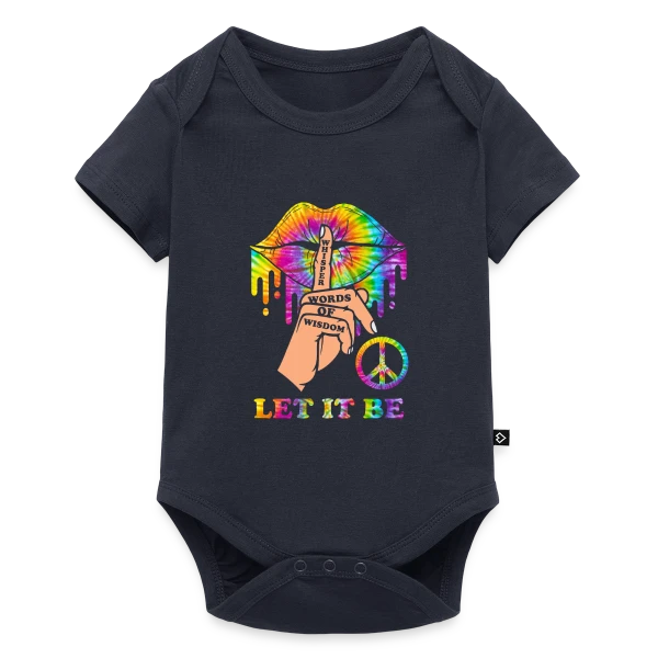 Hippie Peace & Sagesse sur Body à manches courtes Premium Bébé