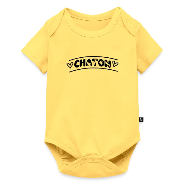 Typographie Chaton Amour sur Body à manches courtes Premium Bébé