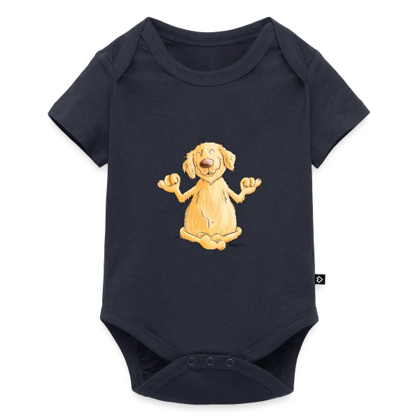 Golden Retriever Yogi Relax | T-shirt Chien Rigolo sur Body à manches courtes Premium Bébé
