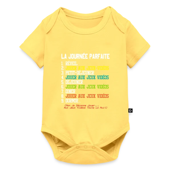 Maquette de 'La Journée Parfaite du Gamer' - Humour Geek à personnaliser