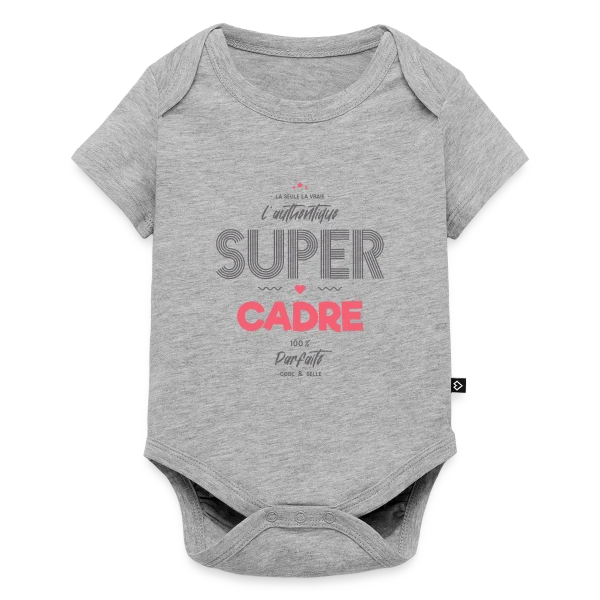 L'Authentique Super Cadre sur Body à manches courtes Premium Bébé