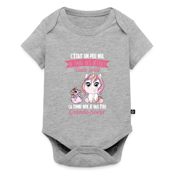 Future Grande Sœur Licorne sur Body à manches courtes Premium Bébé
