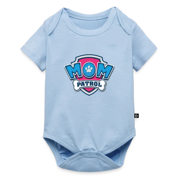 Maquette de Body à manches courtes Premium Bébé « Maman Pat' Patrouille : T-shirt Idéal pour les Fans ! » à personnaliser
