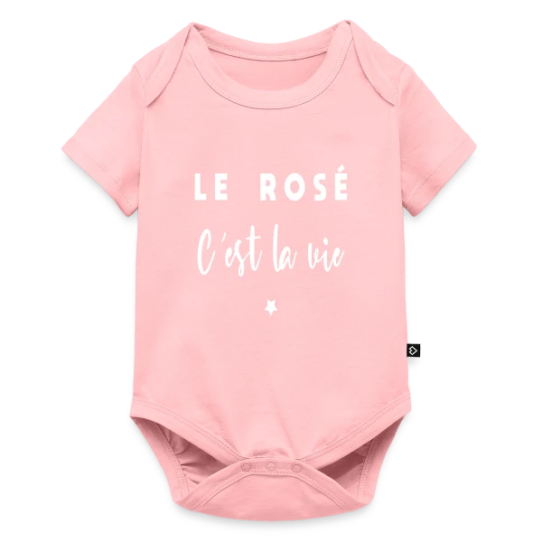 Le Rosé C'est la Vie sur Body à manches courtes Premium Bébé