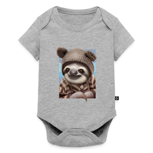 Bébé Paresseux en Pull Hivernal sur Body à manches courtes Premium Bébé
