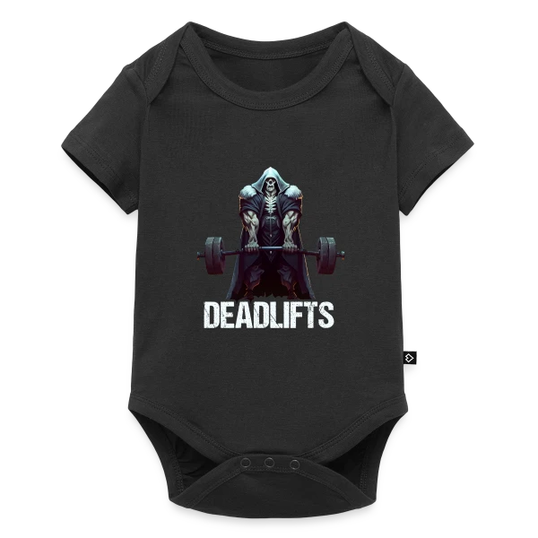 Squelette Ironique : Deadlifts et Fitness Rigolo sur Body à manches courtes Premium Bébé