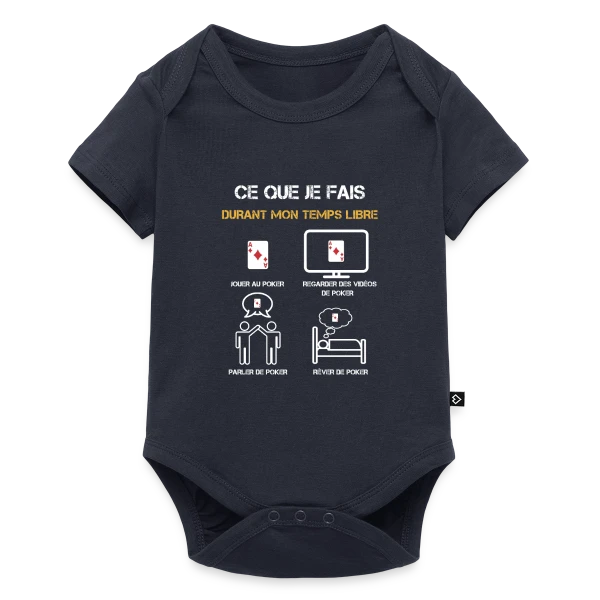 poker temps libre humour sur Body à manches courtes Premium Bébé