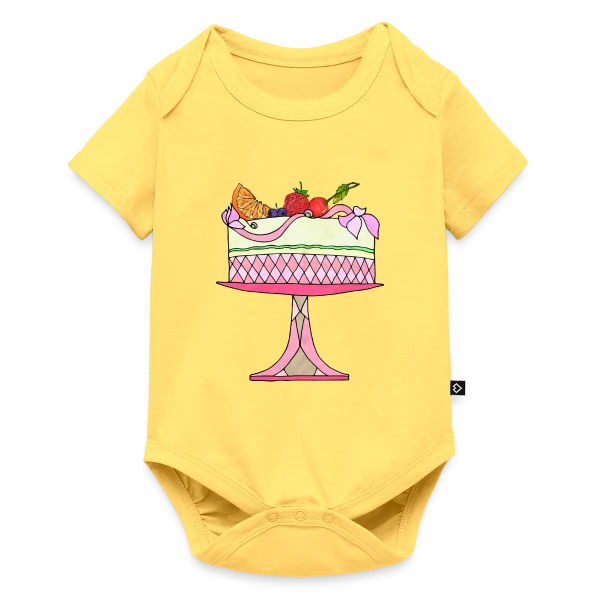 Gâteau d'Anniversaire Célébration sur Body à manches courtes Premium Bébé