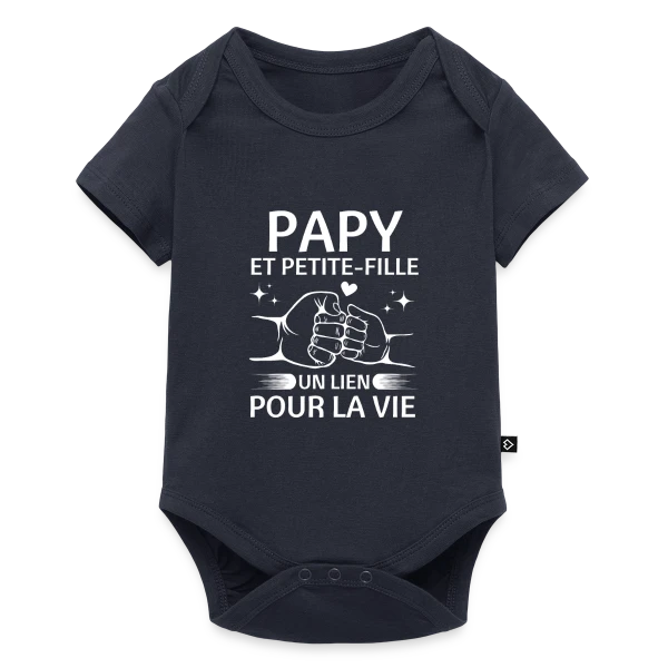 Maquette de Body à manches courtes Premium Bébé « Papy et Petite-Fille - Un Lien pour la Vie » à personnaliser