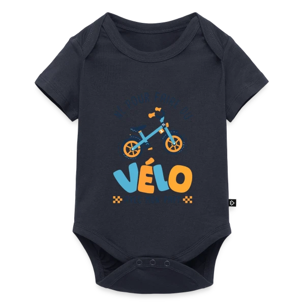 "Né pour le Vélo avec Papy" sur Body à manches courtes Premium Bébé