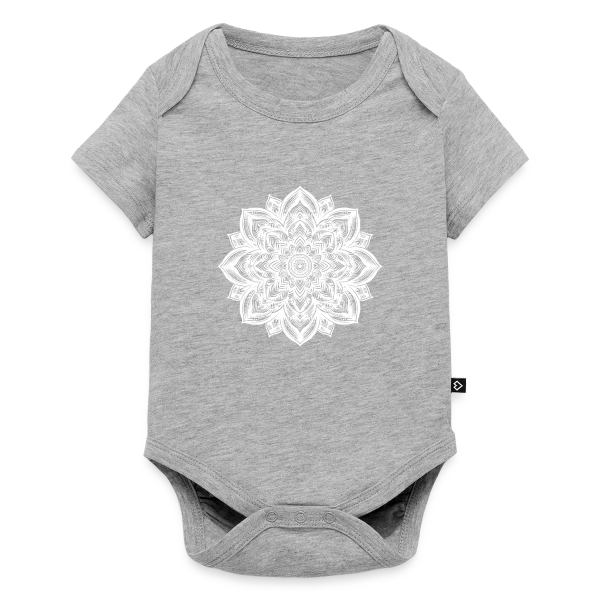Mandala Floral Yoga sur Body à manches courtes Premium Bébé