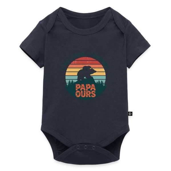 Papa Ours Protecteur sur Body à manches courtes Premium Bébé