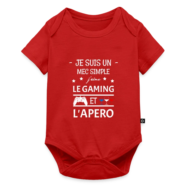 Apéro Gaming : Humour Entre Copains sur Body à manches courtes Premium Bébé