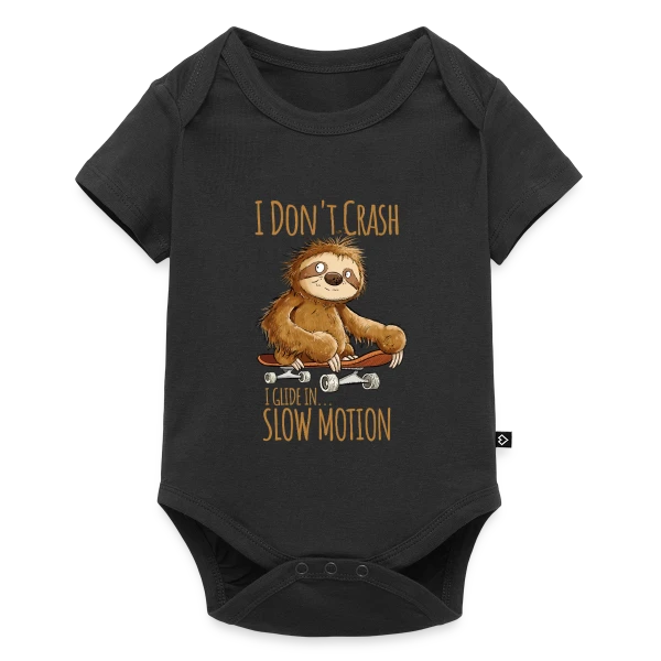 Maquette de Paresseux Skateboarder - 'I Don't Crash' - T-shirt Relax à personnaliser