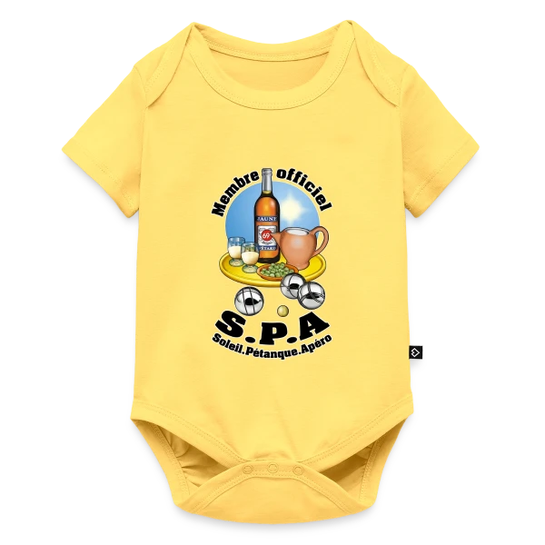 Club S.P.A : Soleil, Pétanque, Apéro ! sur Body à manches courtes Premium Bébé