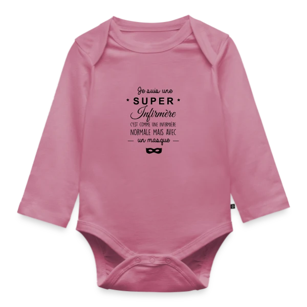 Super Infirmière : Ma Vocation, Ma Fierté sur Body Bébé bio manches longues