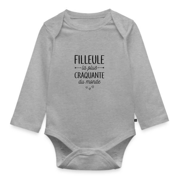 Ma Filleule la Plus Craquante sur Body Bébé bio manches longues