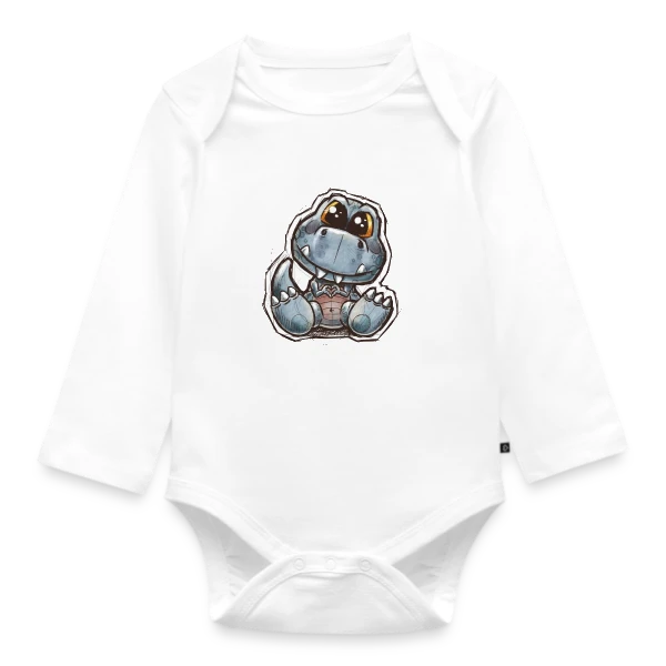 P'tit Dino Mignon sur Body Bébé bio manches longues