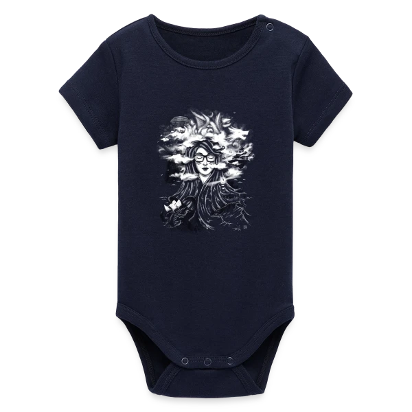 Monde Onirique sur Body bébé manches courtes bio Stanley/Stella