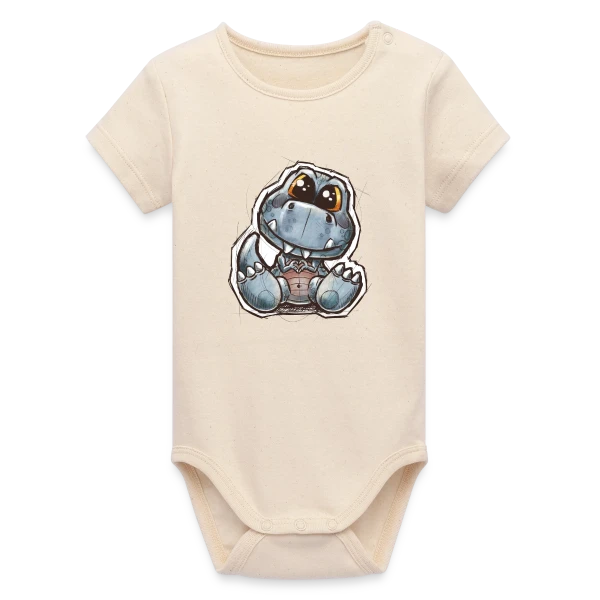P'tit Dino Mignon sur Body bébé manches courtes bio Stanley/Stella