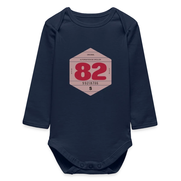 Voiture Rétro 1982 : L'Esprit Vintage Français sur Body bébé manches longues biologique