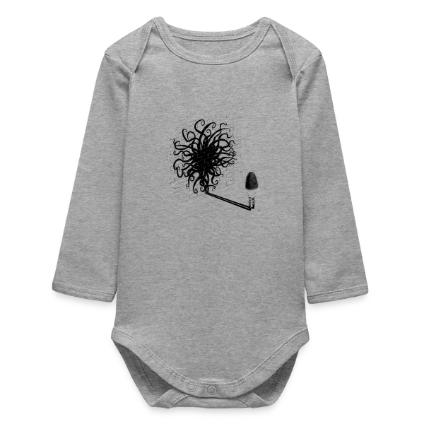 Maman, je suis le Kraken ! sur Body bébé manches longues biologique
