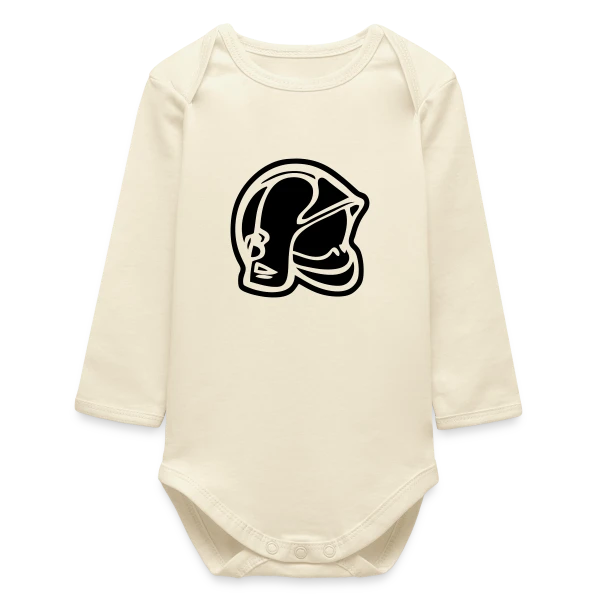 Casque de Pompier – Héroïsme Quotidien sur Body bébé manches longues biologique