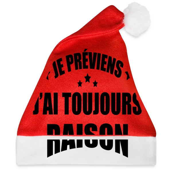 Maquette de Je Préviens : J'ai Toujours Raison ! T-shirt Humour à personnaliser
