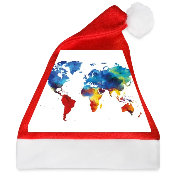 Maquette de Carte du Monde Aquarelle à personnaliser