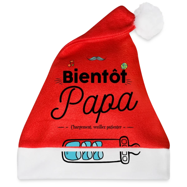 Maquette de Bientôt Papa : Humour et Annonce Naissance à personnaliser