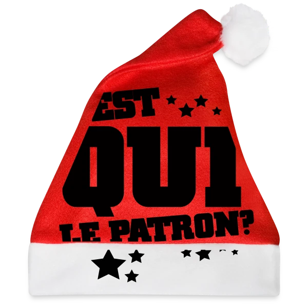 Maquette de C'est Qui le Patron ? Humour et Affirmation à personnaliser