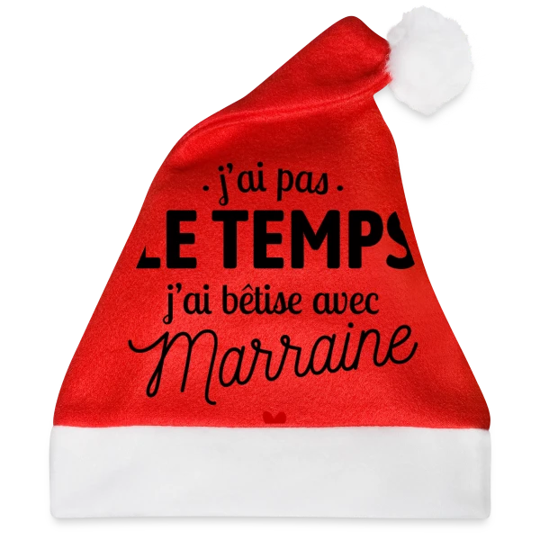 Maquette de J'ai Pas le Temps, J'ai Bêtises avec Marraine à personnaliser