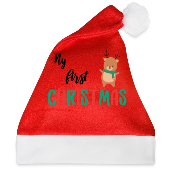 Maquette de Bonnet de Noël « Mon Premier Noël : Design Adorable pour Bébé » à personnaliser